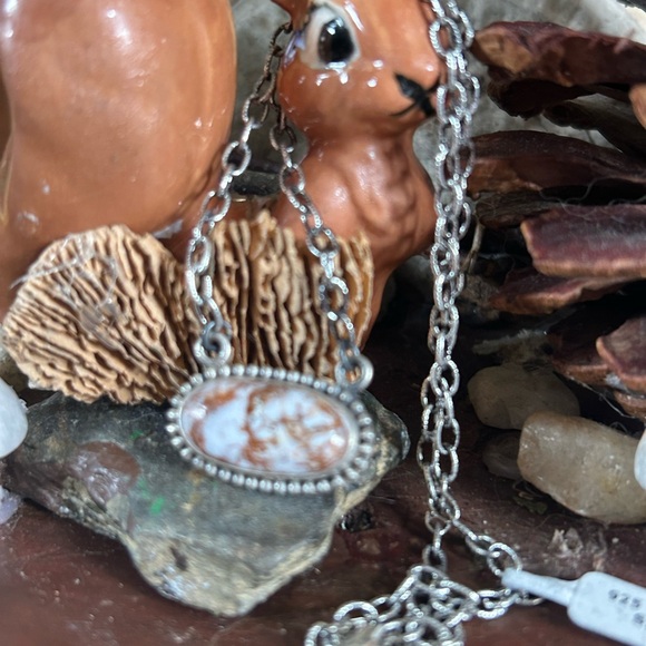 925 Sterling Stunning wild horse turquoise necklace - Picture 2 of 5